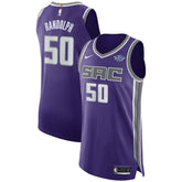 50 - Men's Nike Zach Randolph Purple Sacramento Kings Authentic Sponsor Patch Jersey – Icon Edition
