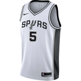 5 - Murray San Antonio Spurs Men's Nike Custom Personalized Icon Swingman Jersey - White