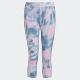 Kids' adidas Allover Print Cotton 3-Stripes 7/8 Tights