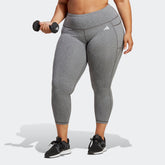 Women's adidas Optime Stash Pocket Training 7/8 Leggings (Plus Size)