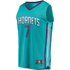 7 - Men's Fanatics Branded Dwayne Bacon Teal Charlotte Hornets Fast Break Replica Player Jersey - Icon Edition - Aqua