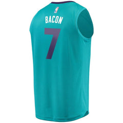 7 - Men's Fanatics Branded Dwayne Bacon Teal Charlotte Hornets Fast Break Replica Player Jersey - Icon Edition - Aqua