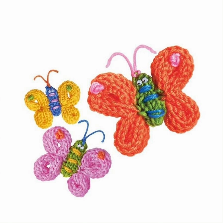 4M - Little Craft Kits: Spool Knit Butterflies Kit