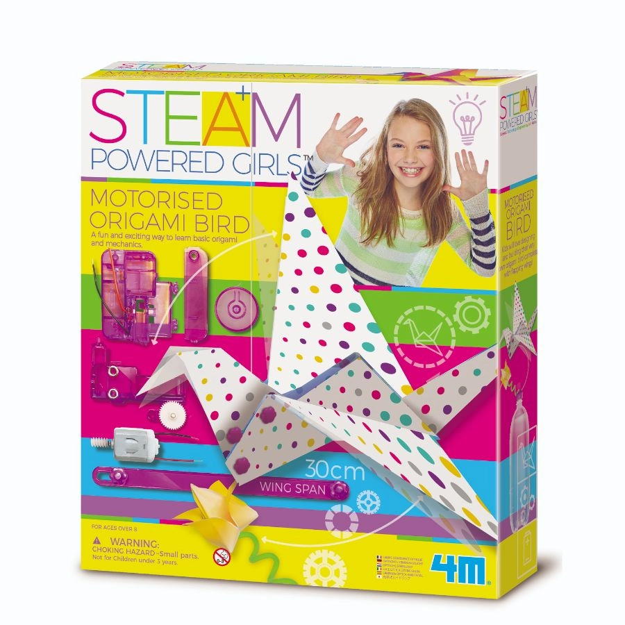 4M - STEAM Powered Girls: Motorised Origami Bird