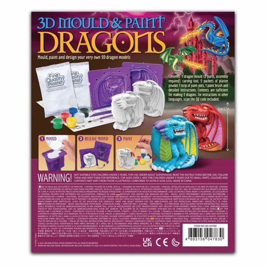 4M Toys - 3D Mould and Paint Dragons