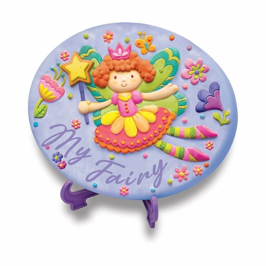 4M Toys - KidzMaker Paint Your Own Fairy Garden Stone Craft Kit