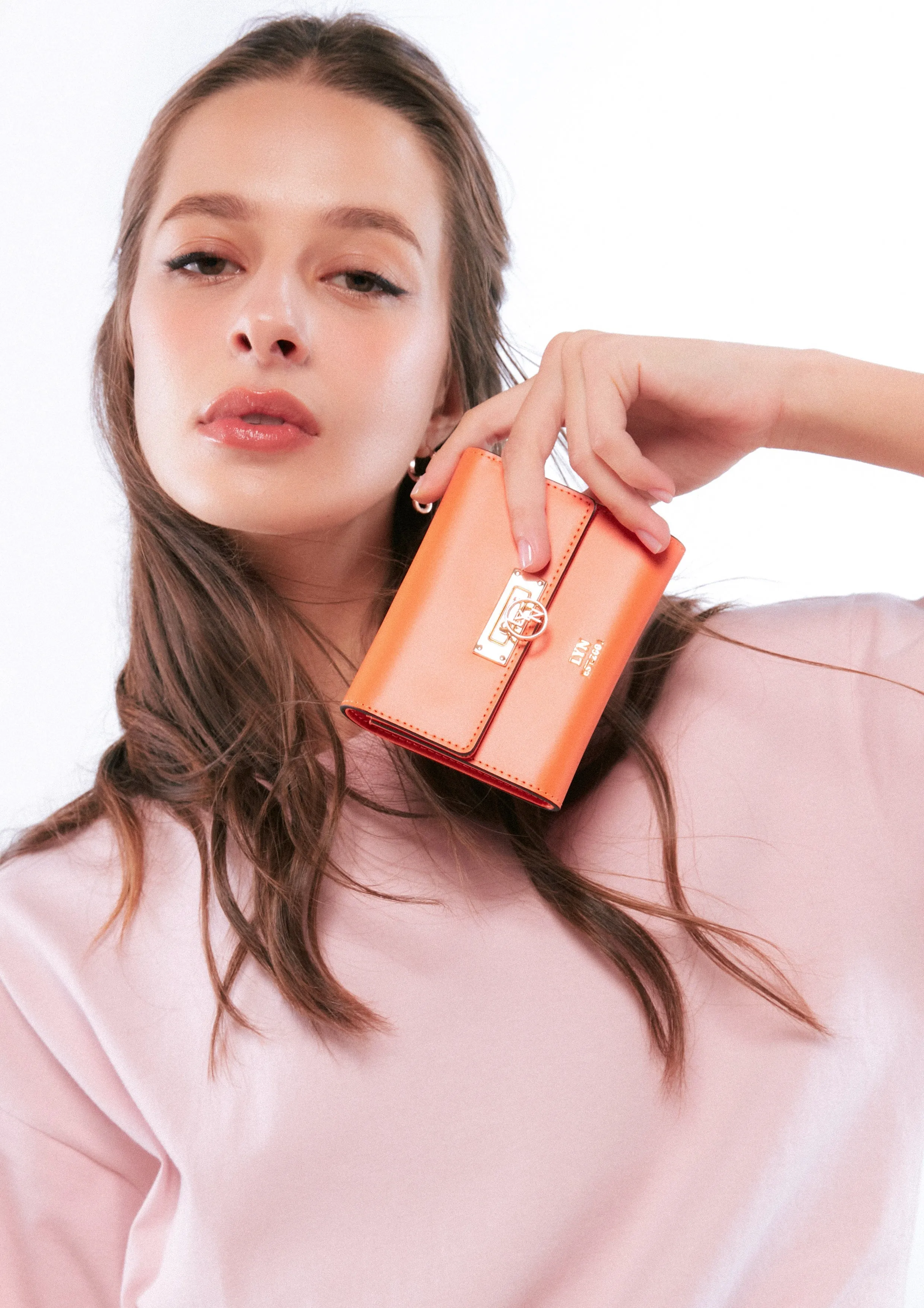 Alana Short Wallet Dark Orange