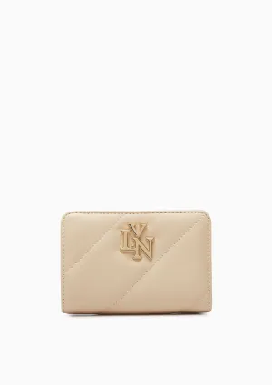 Amelia Short Wallet Beige