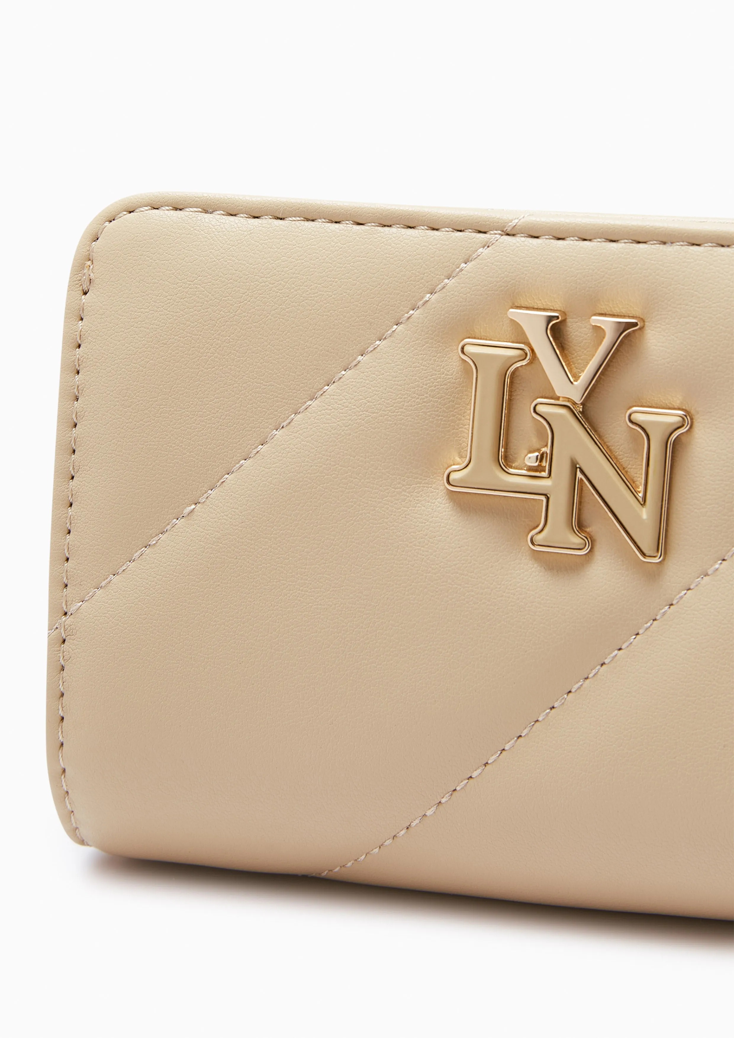 Amelia Short Wallet Beige