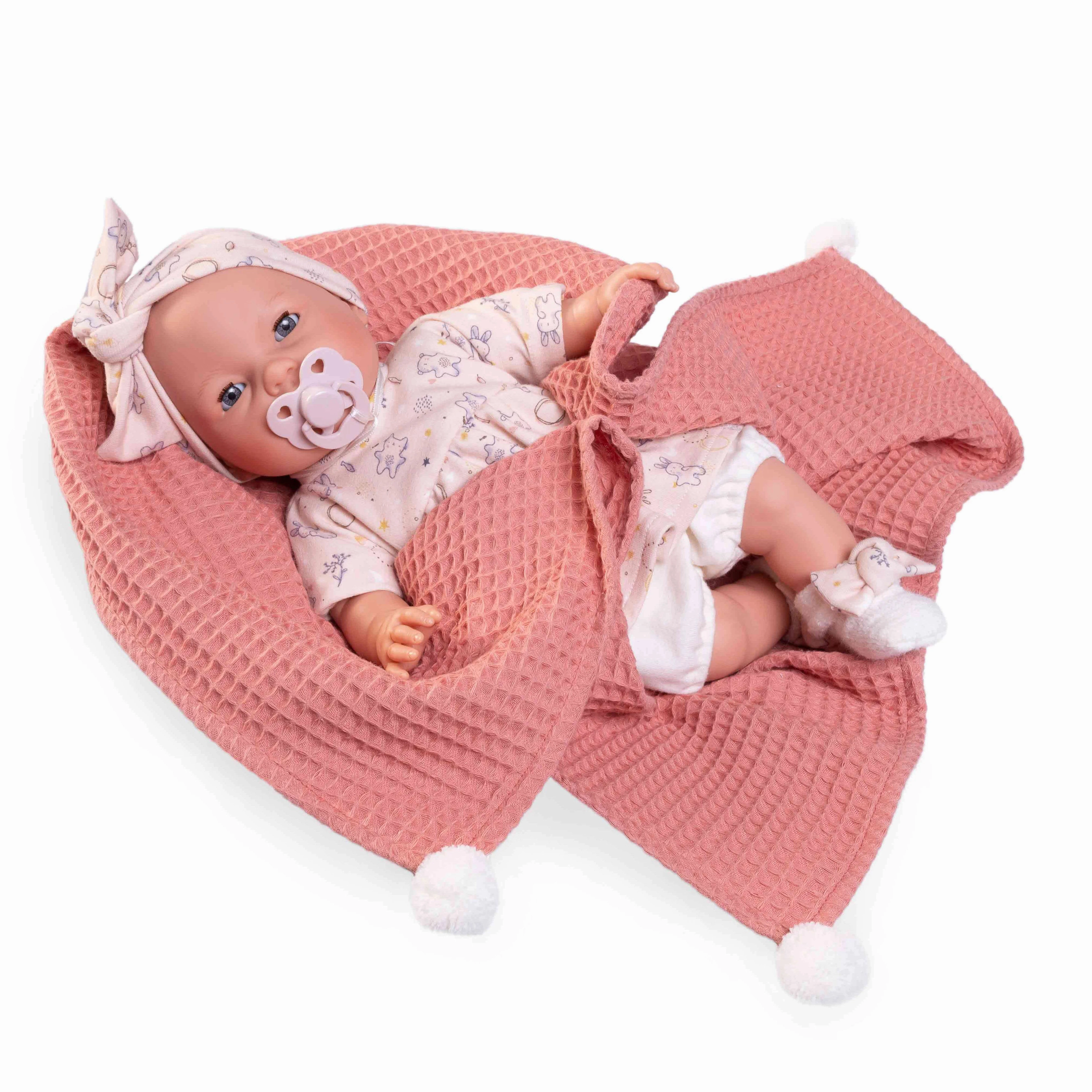 Antonio Juan 14258 - Bimba Tears Doll 37cm with Spring Blanket