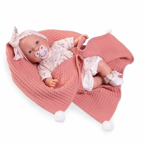 Antonio Juan 14258 - Bimba Tears Doll 37cm with Spring Blanket
