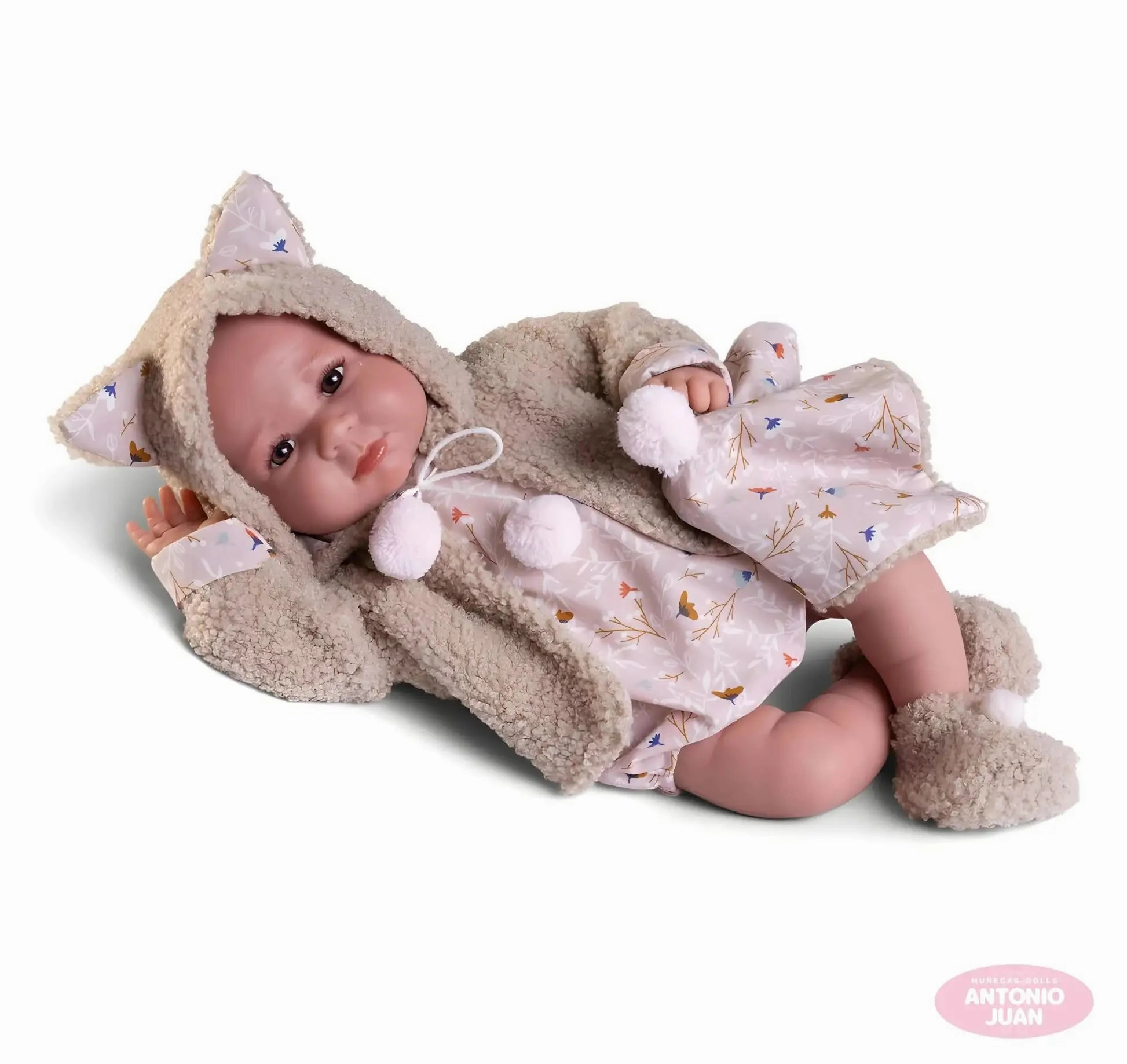 Antonio Juan 33362 Newborn Luca Doll 42cm with Sheepskin Jacket