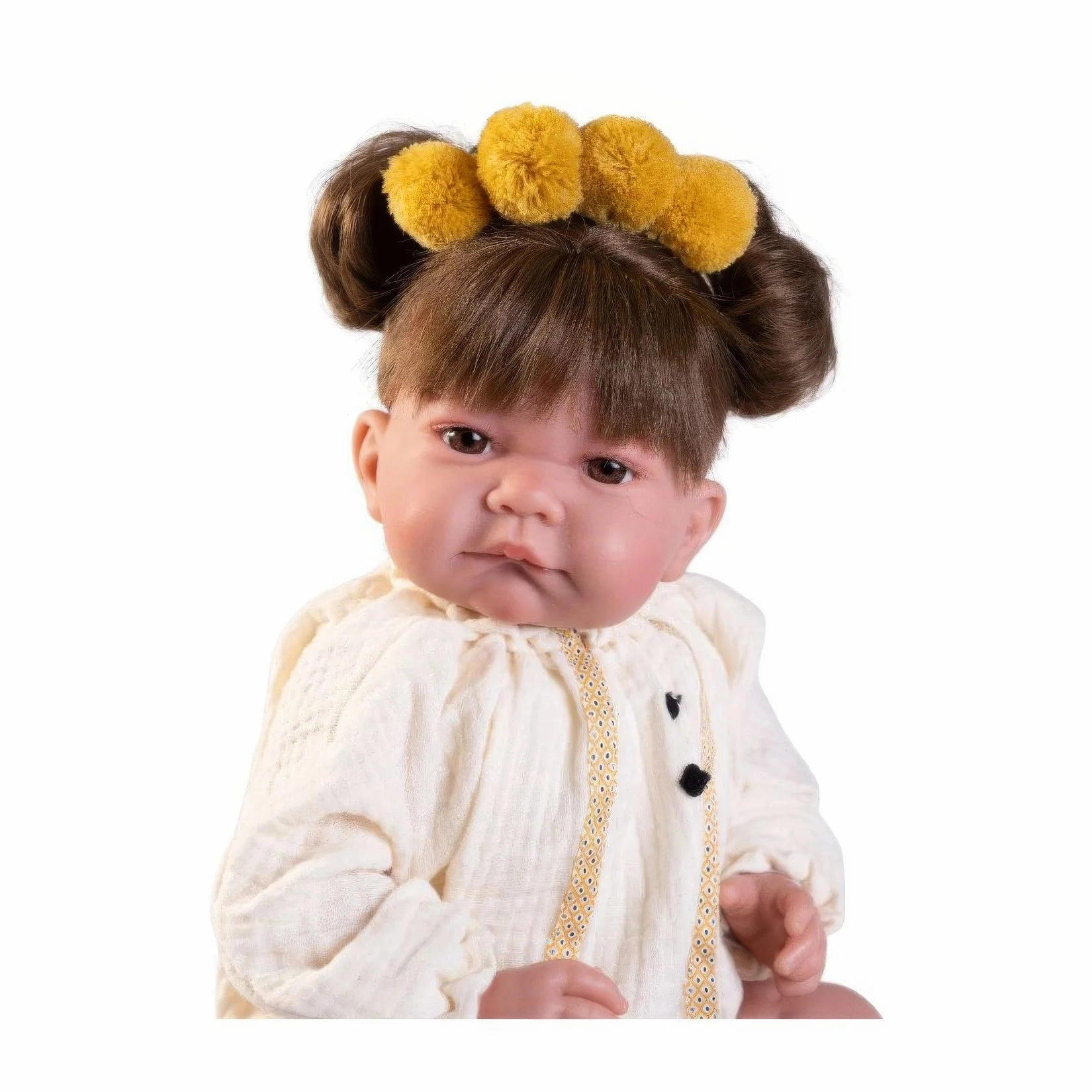 Antonio Juan 33366 Newborn Baby Nica Doll with Pigtails 42cm