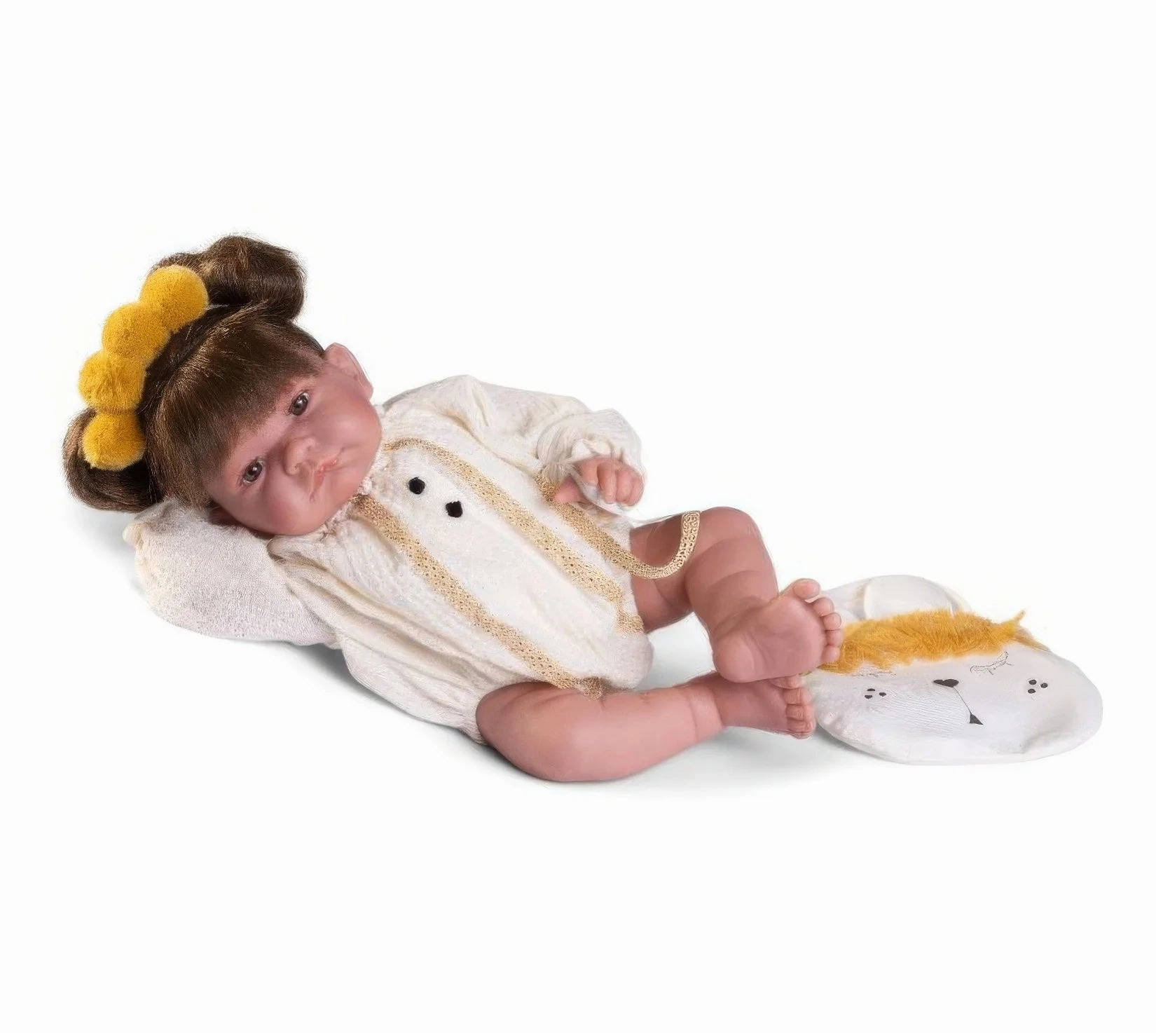 Antonio Juan 33366 Newborn Baby Nica Doll with Pigtails 42cm