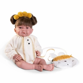 Antonio Juan 33366 Newborn Baby Nica Doll with Pigtails 42cm
