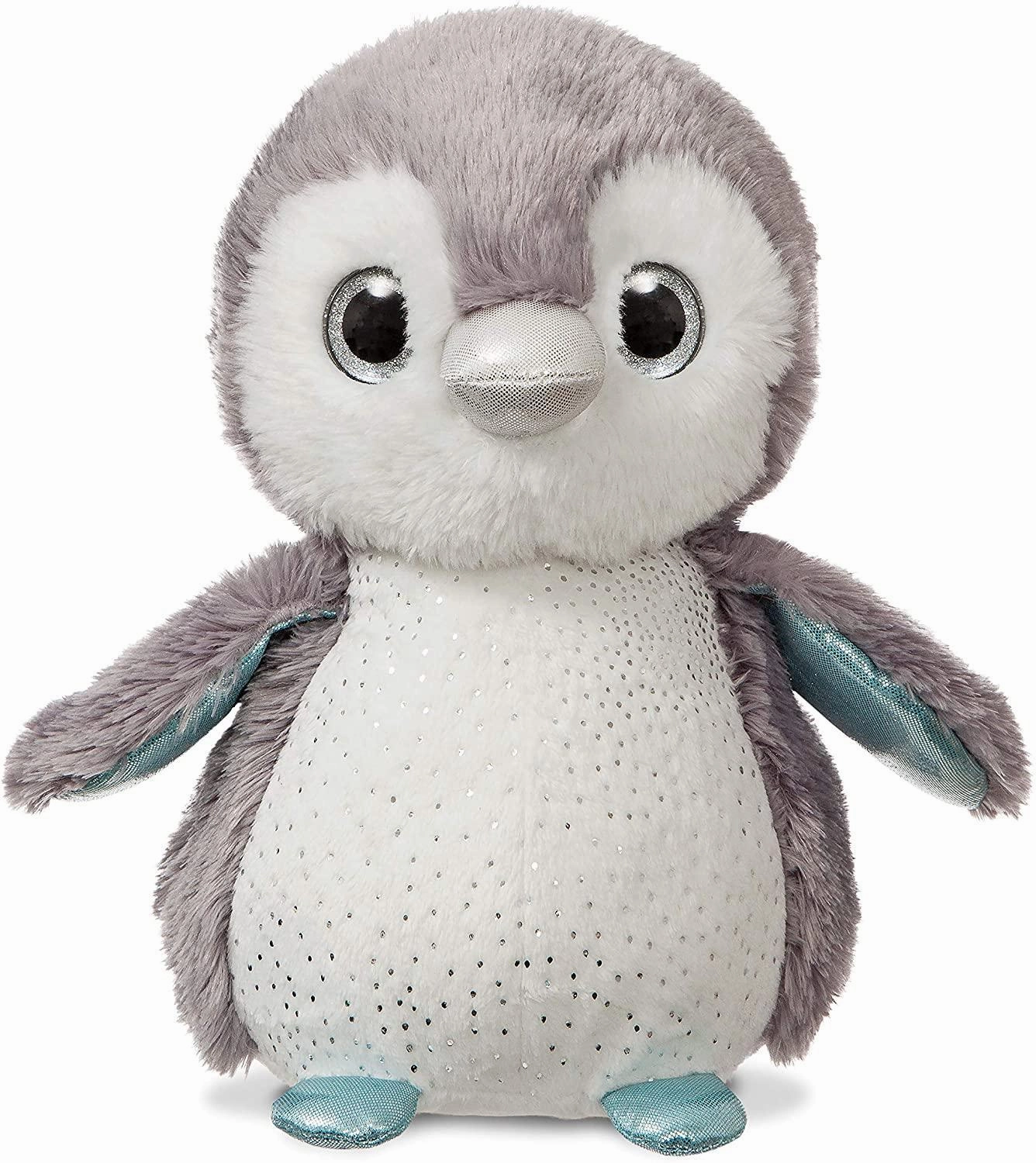 AURORA 61210 Sparkle Tales Lumi Grey Penguin 30cm Soft Toy