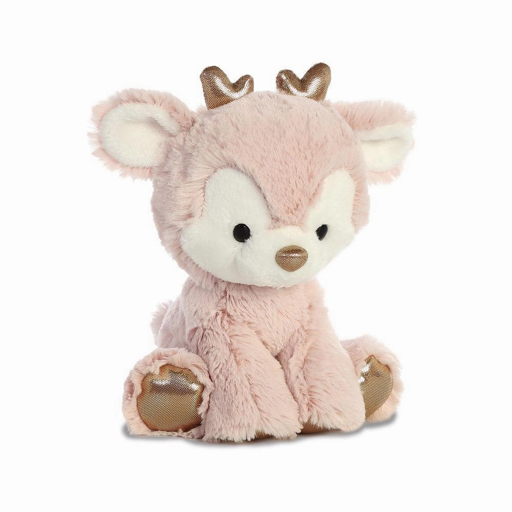 AURORA Glitzy Tots Pink Reindeer 8-inch Soft Toy