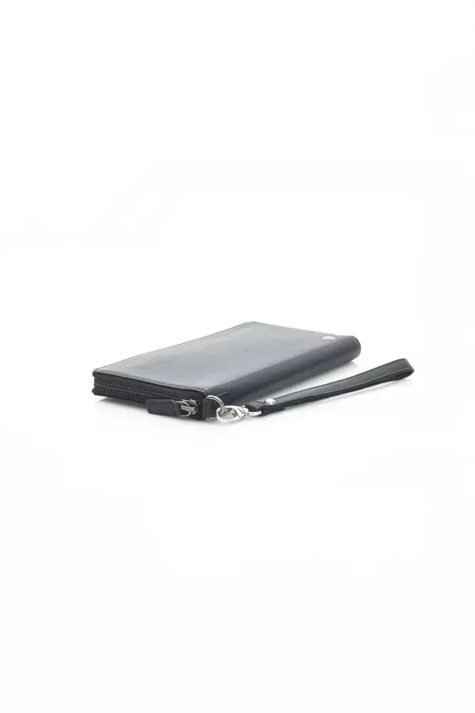 Automobili Lamborghini Black Calfskin Men Wallet