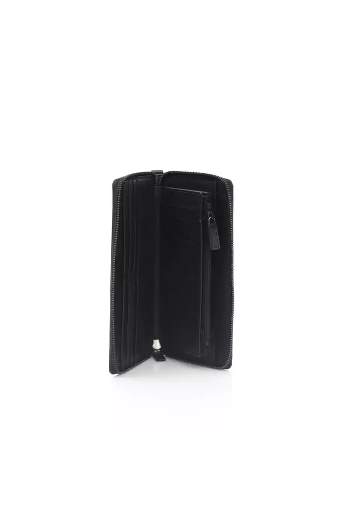 Automobili Lamborghini Black Calfskin Men Wallet