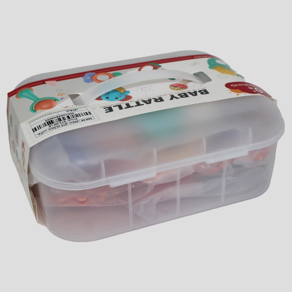 Baby Rattle Box  10 Pieces - Transparent
