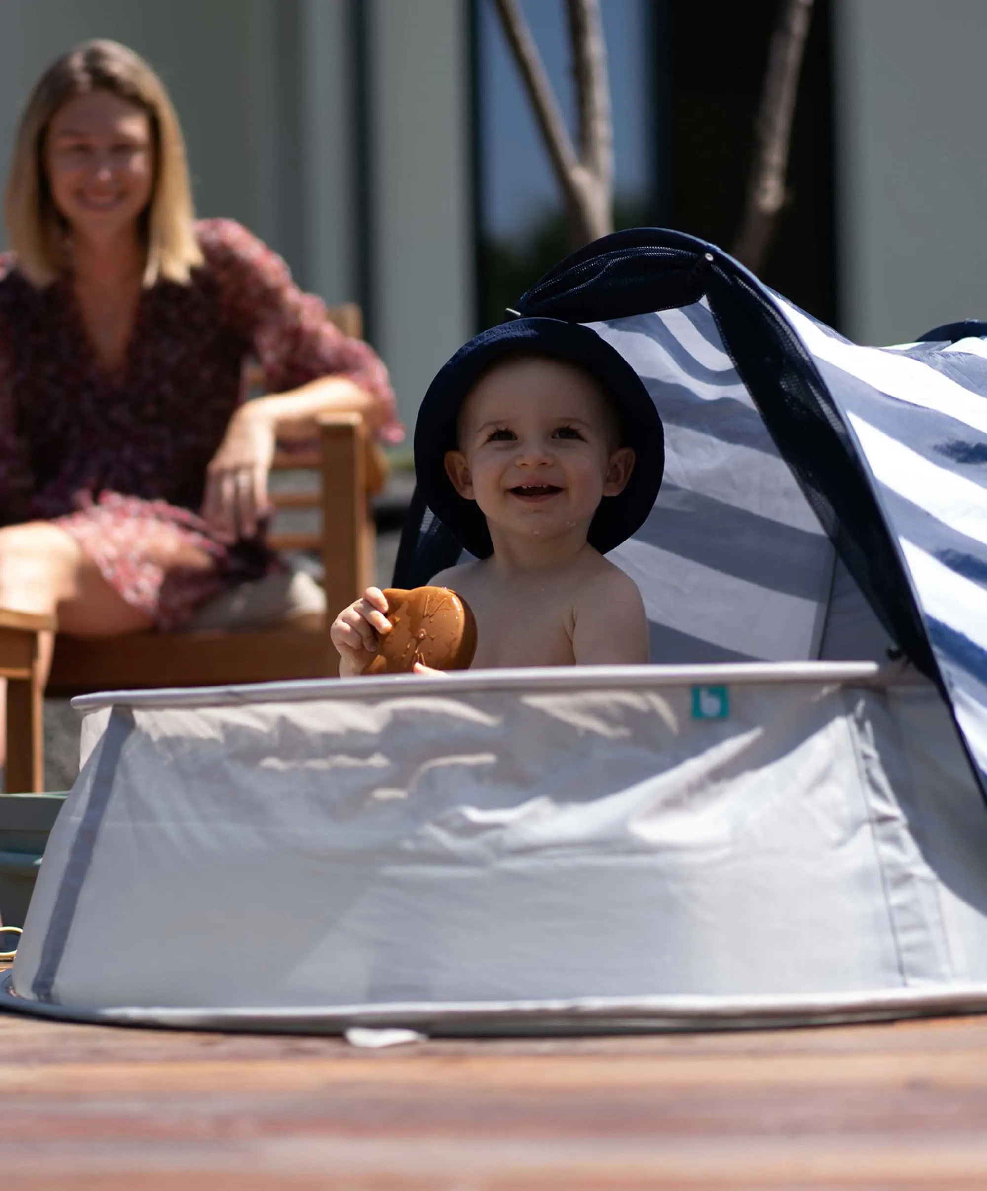 Babymoov Aquani Anti-UV Tent, Paddling Pool & Playpen UPF 50  - Mariniere