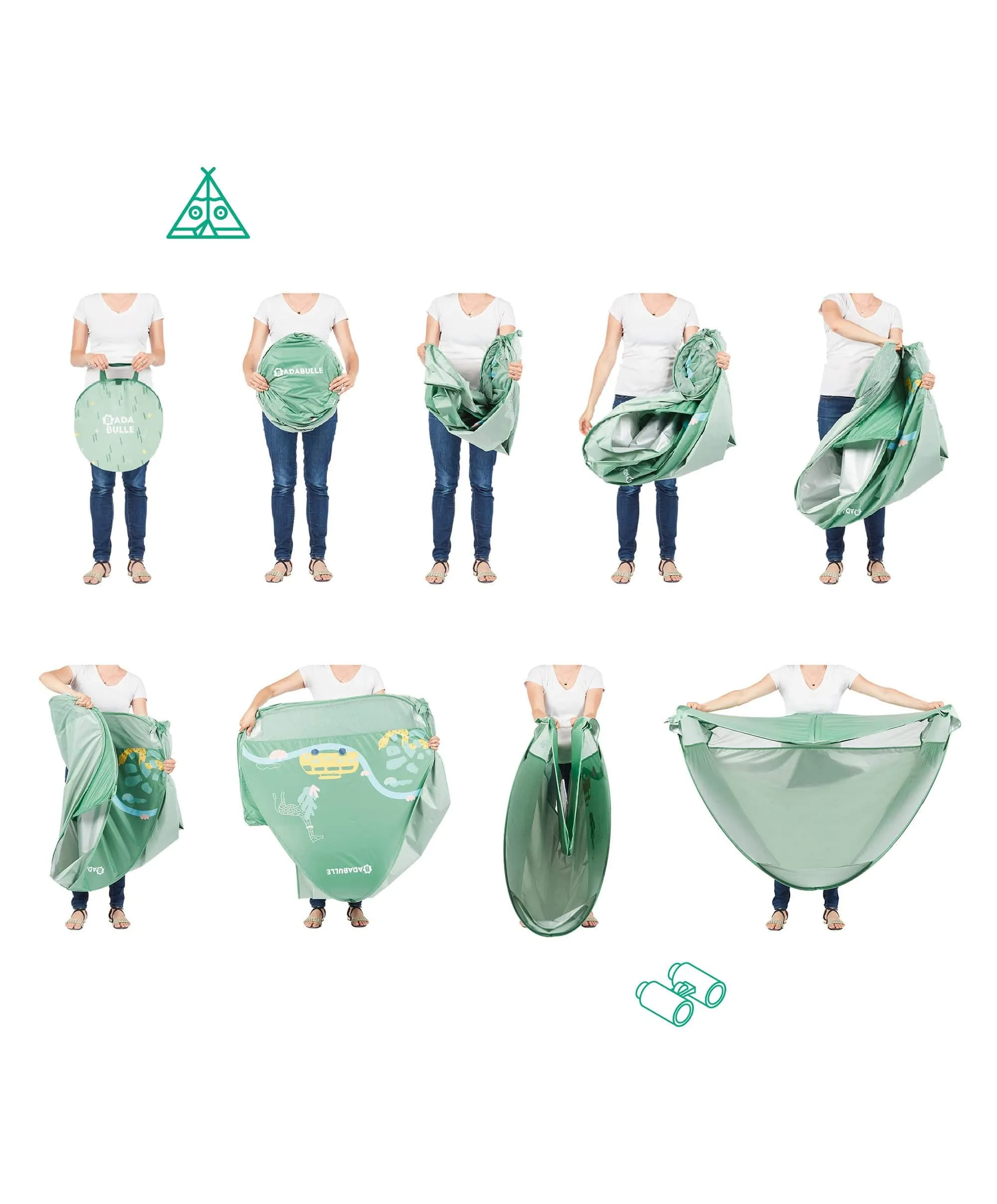 Badabulle Anti-UV Baby & Toddler Summer Tent - Sage