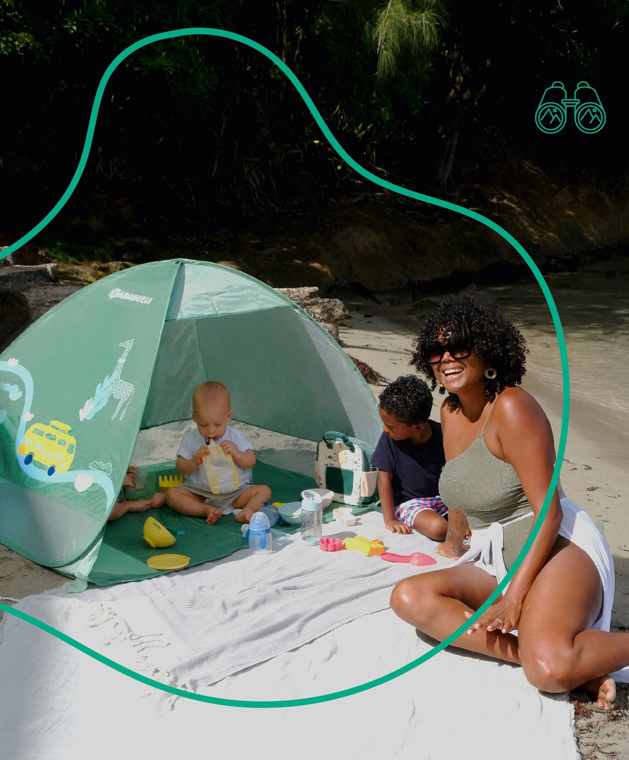 Badabulle Anti-UV Baby & Toddler Summer Tent - Sage