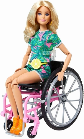 Barbie Fashionistas 14cm Doll Caucasian With Wheelchair