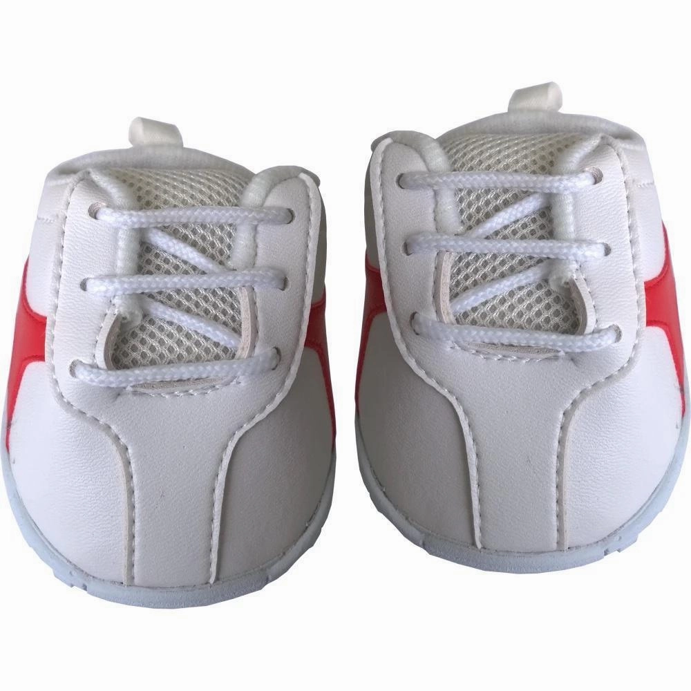 Be My Bear White With Red Stripe Tennis Shoes