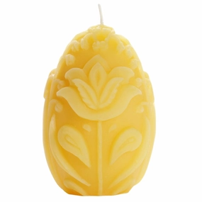 Beeswax Easter Egg Candle