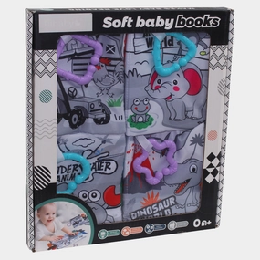 Black and White Soft Book Set (4 Pcs)