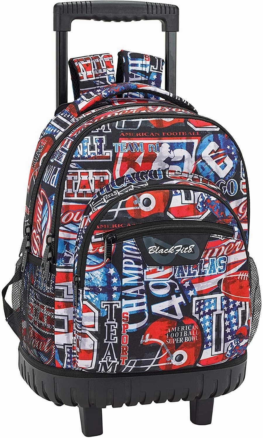 Blackfit8 Super Bowl School Bag With Trolley 45cm