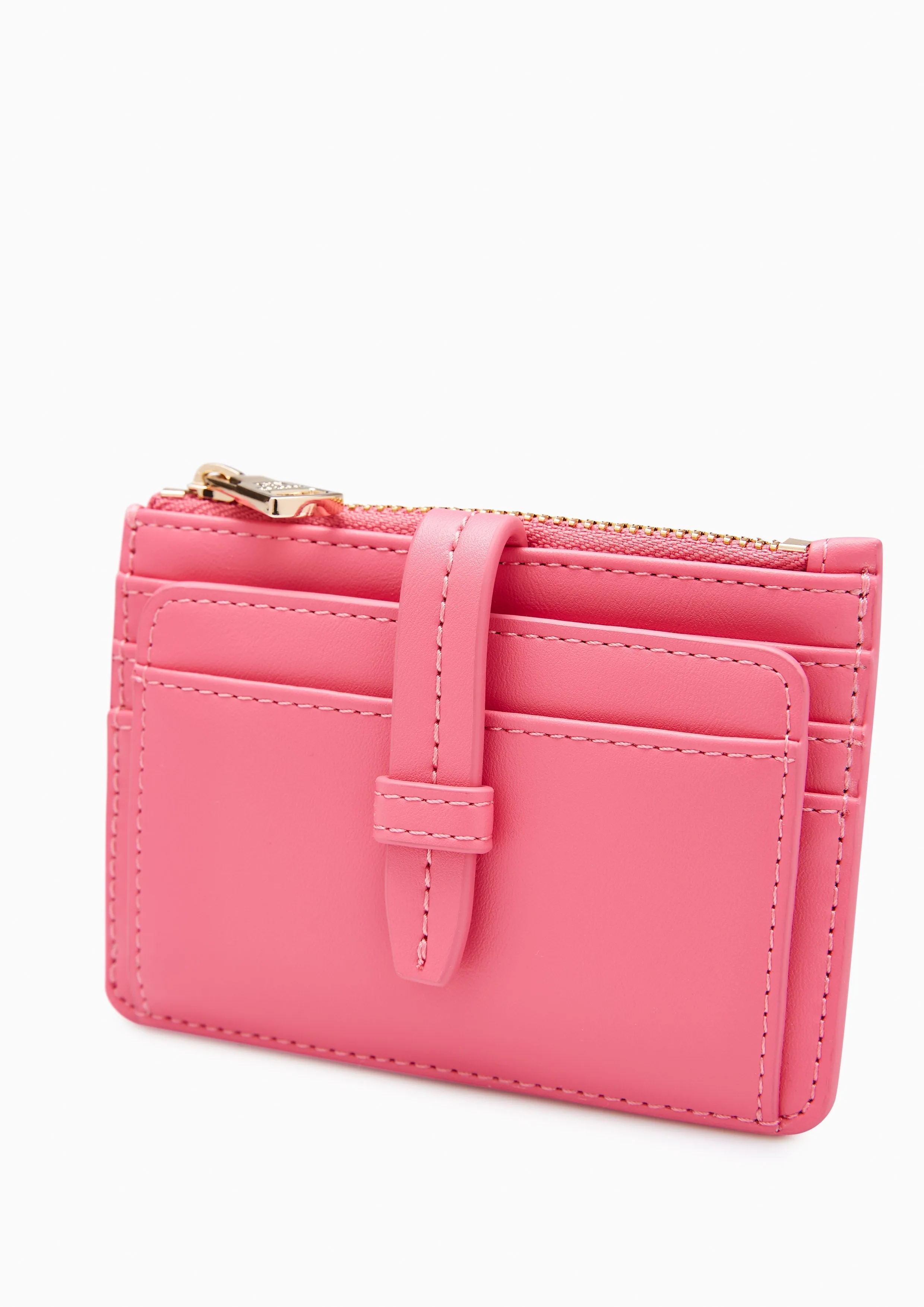 Brera Zip Card Holder Pink