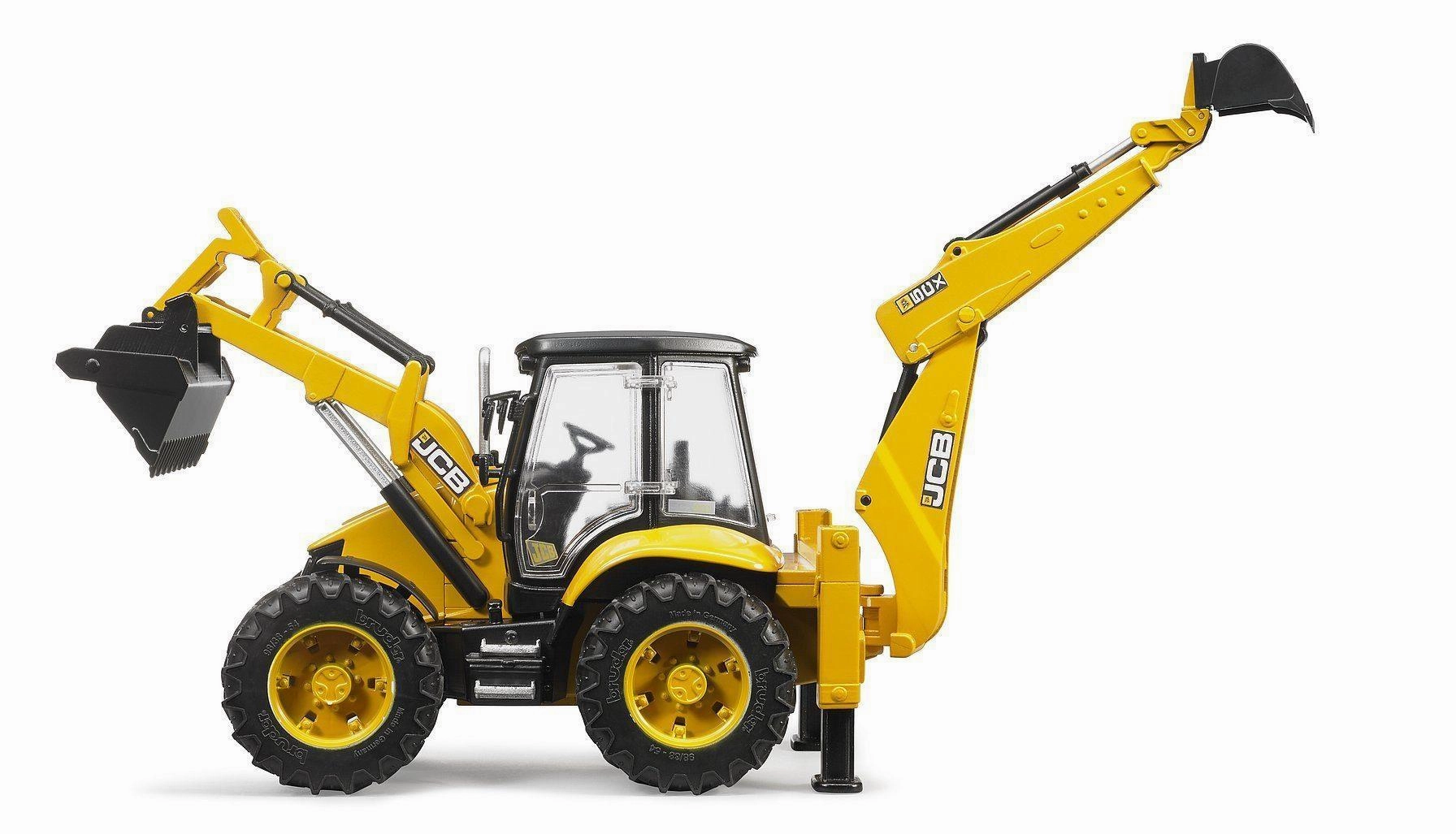 BRUDER 02454 JCB 5CX ECO Backhoe Loader Tractor