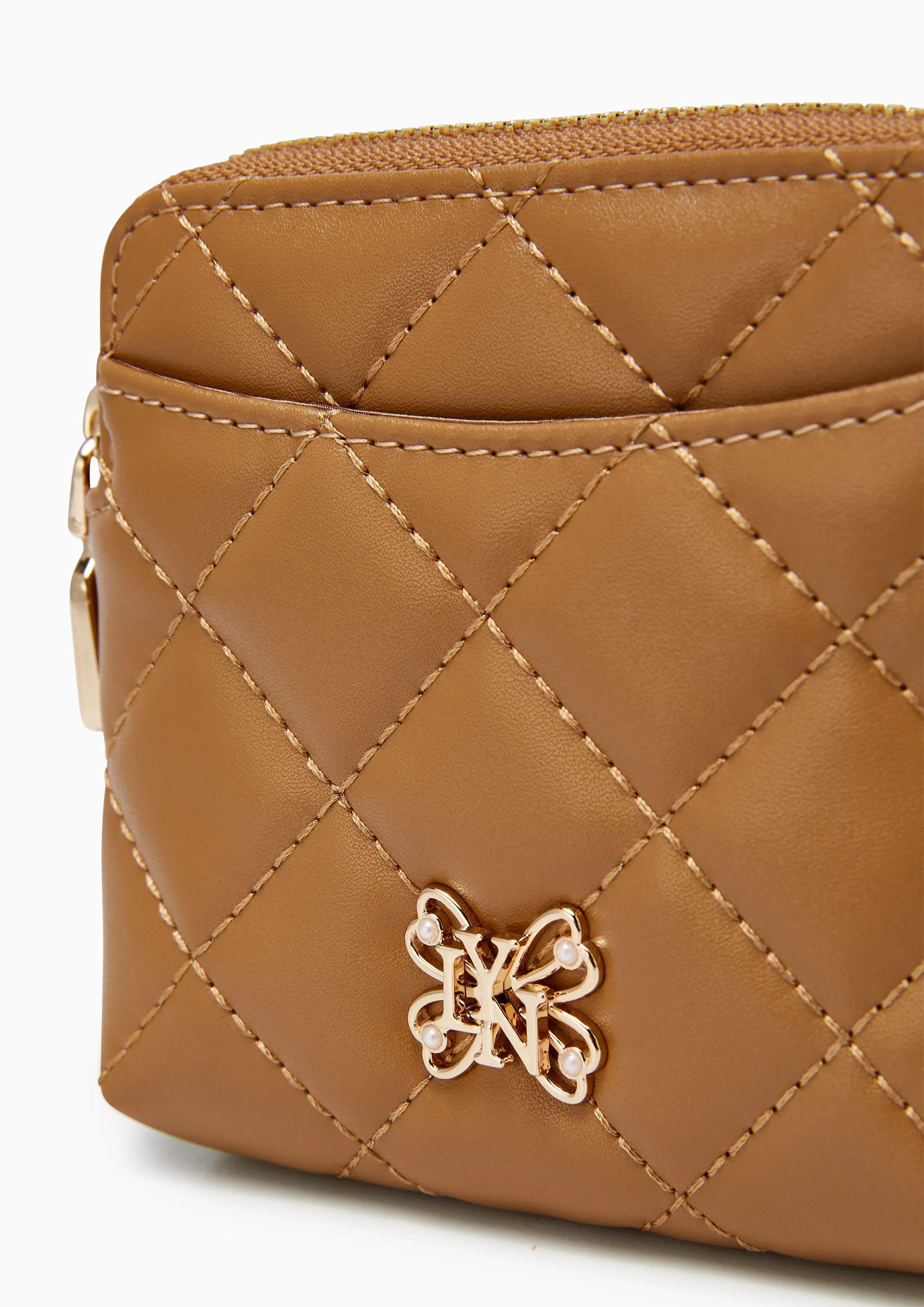 Butterfly Coin Pouch Pocket Brown