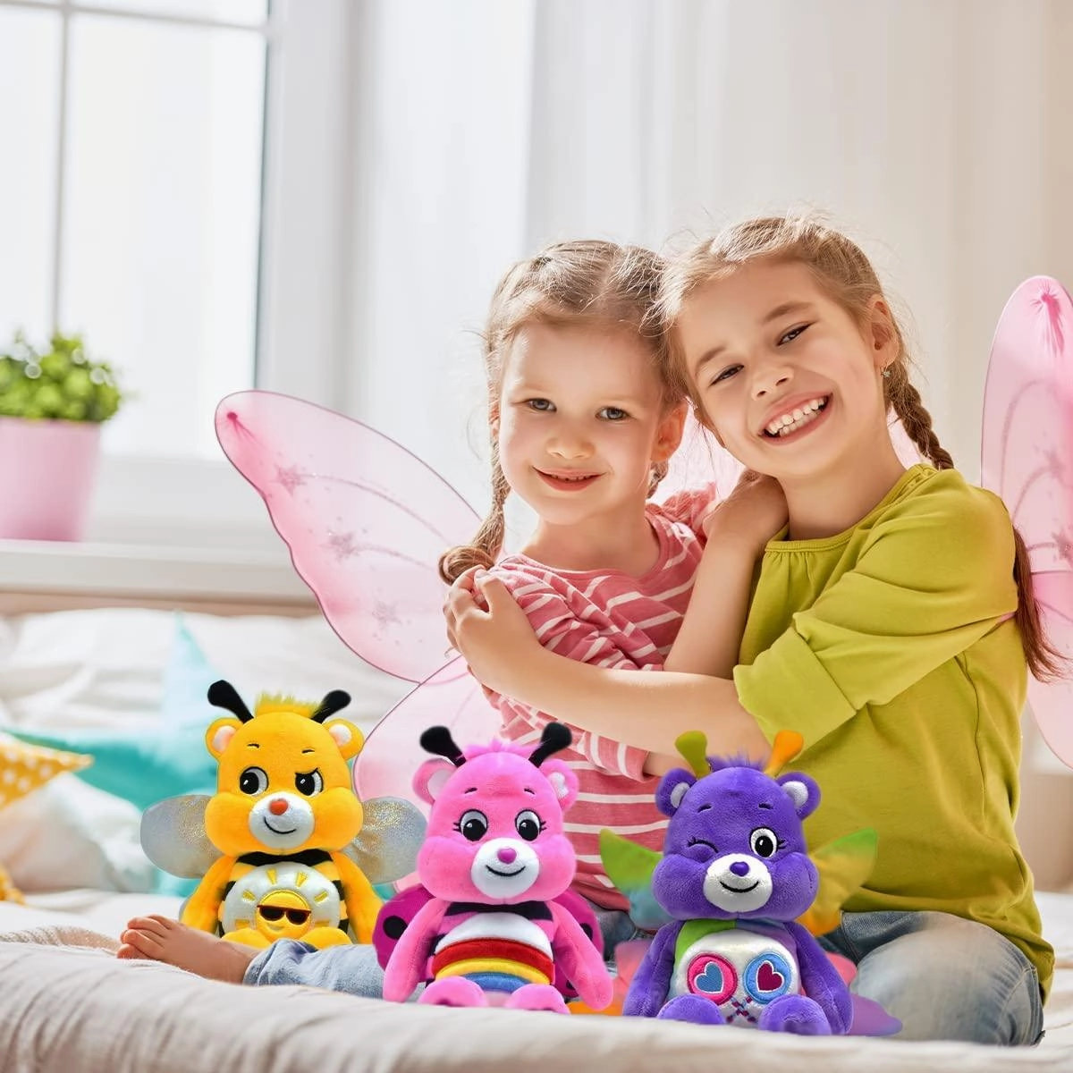 Care Bears 22cm Bean Plush - Butterfly Share Bear