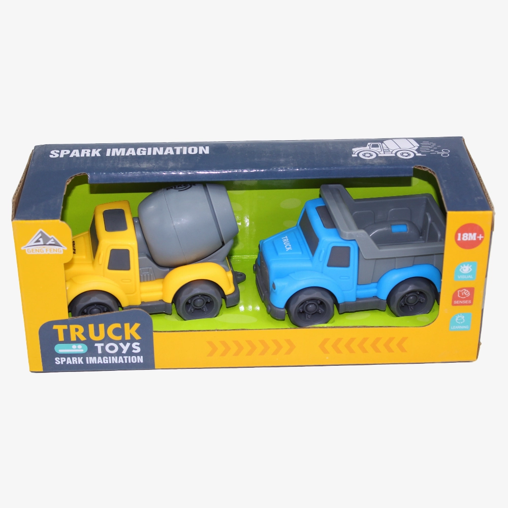 Cartoon Cars - Spark Imagination (Mixer & Truck Set)