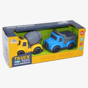 Cartoon Cars - Spark Imagination (Mixer & Truck Set)