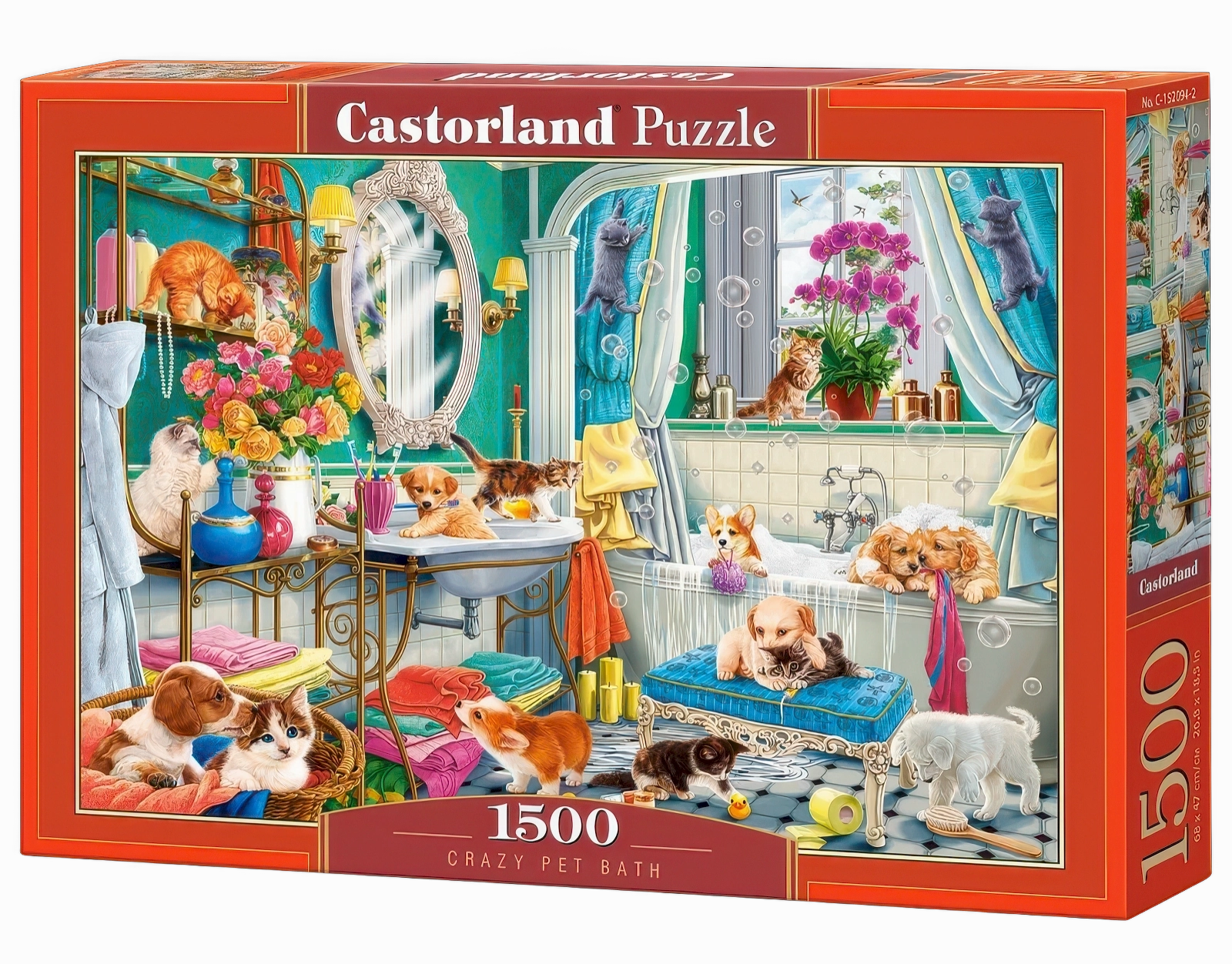 Castorland Puzzle Crazy Pet Bath (1500 pcs)