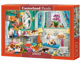 Castorland Puzzle Crazy Pet Bath (1500 pcs)