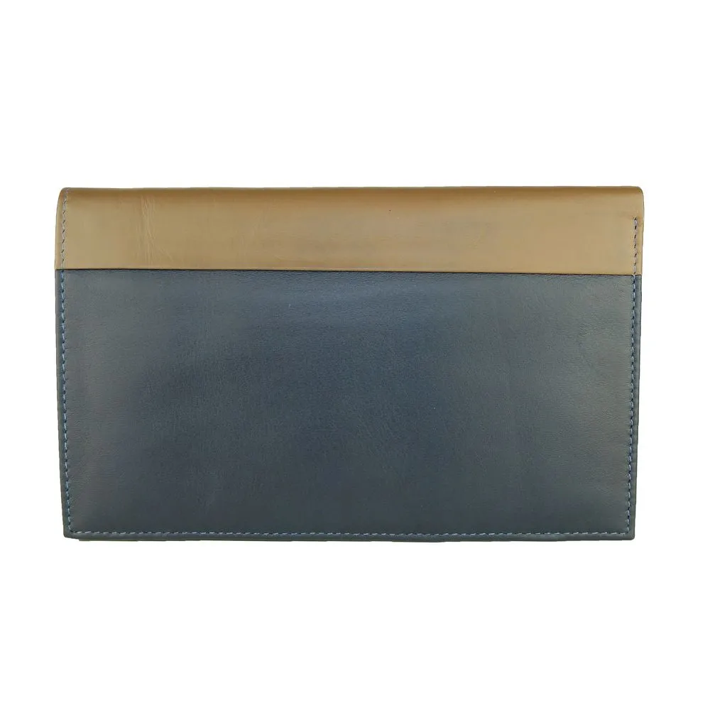 Cavalli Class Blue Leather Men Wallet