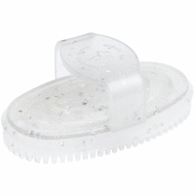 Cheval Roi Brush White rainbow glitter