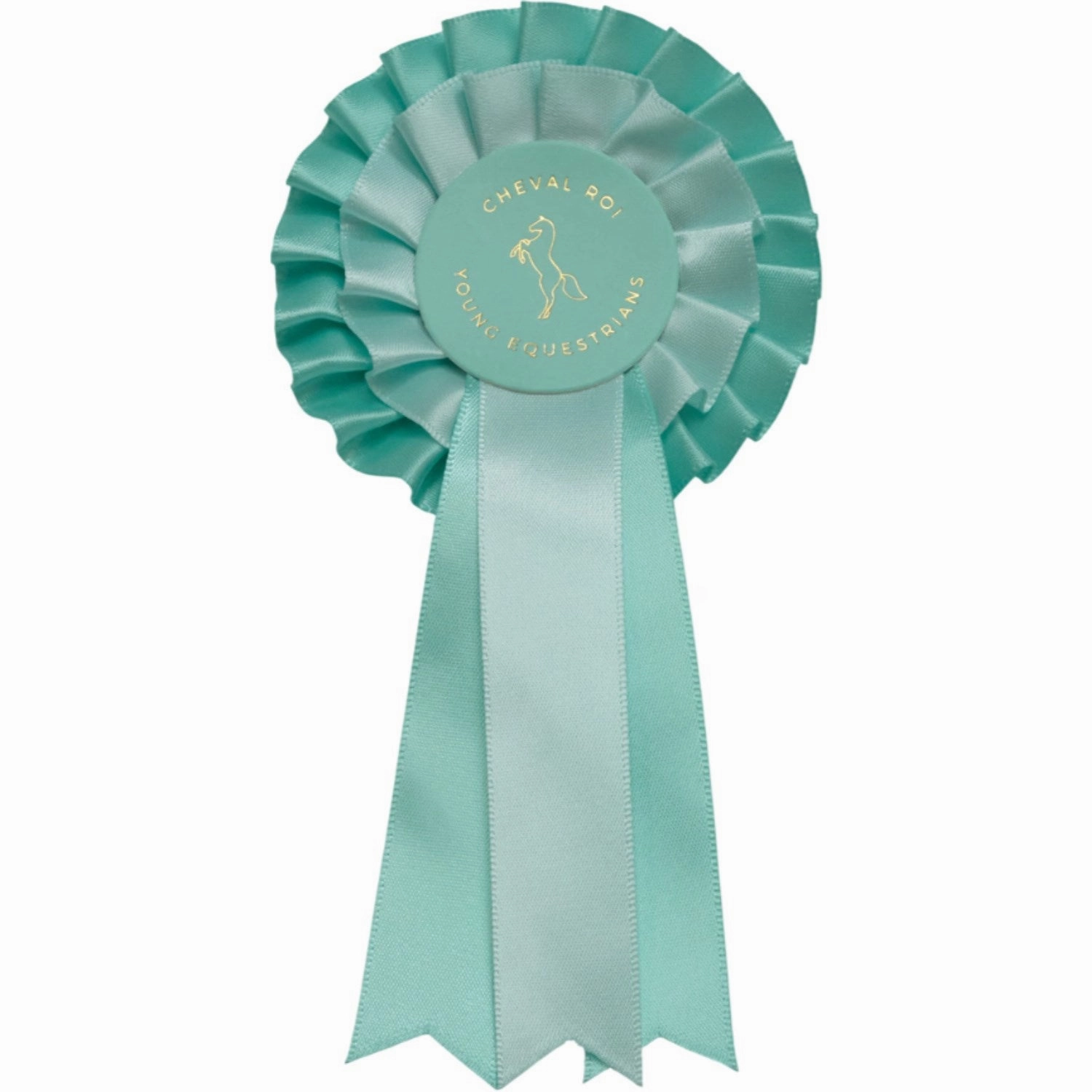 Cheval Roi Rosette for hobbyhorse Aqua