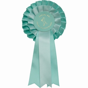Cheval Roi Rosette for hobbyhorse Aqua