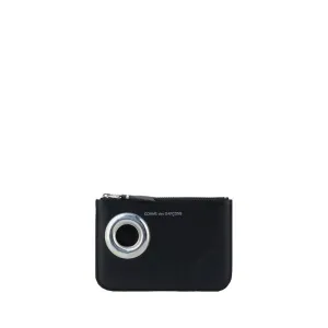 Comme Des Gar?ons Wallet Silver Eyelet Coin Purse