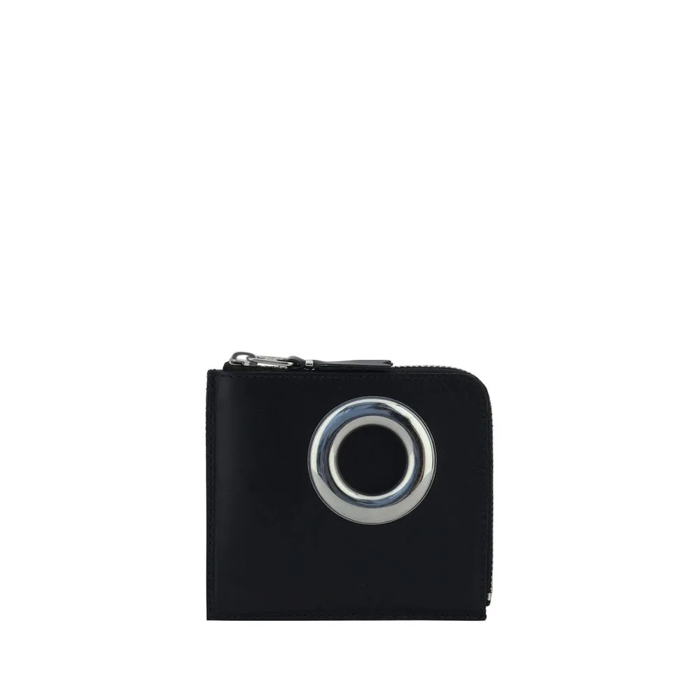 Comme Des Gar?ons Wallet Silver Eyelet Coin Purse
