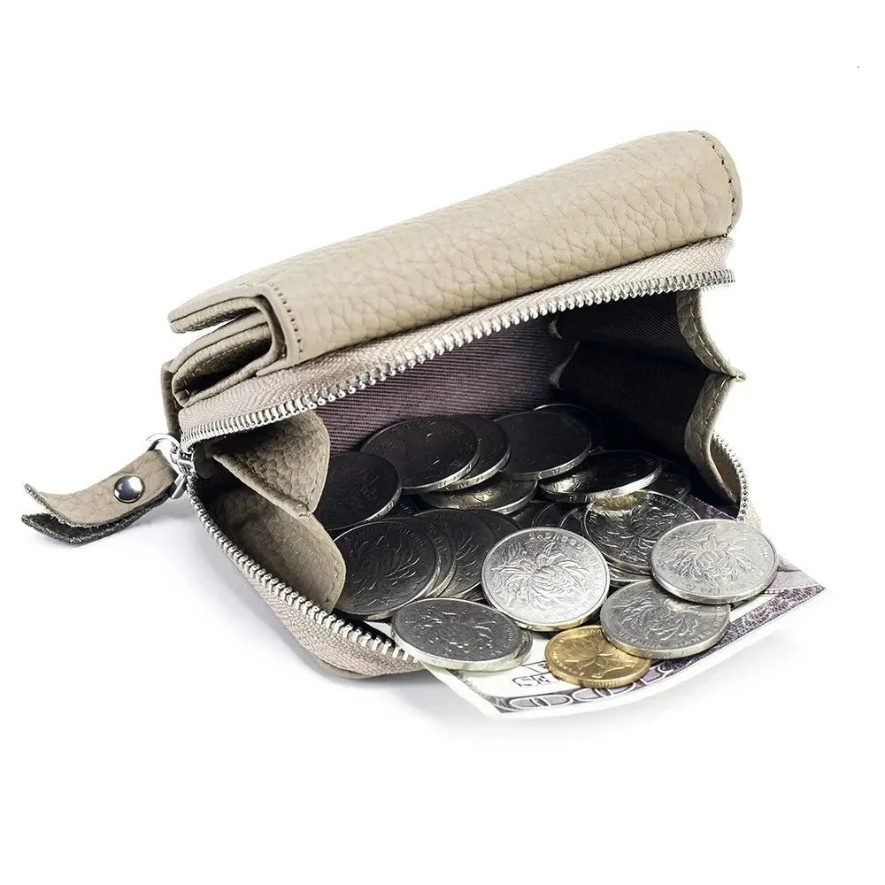 Compact Elegance: Genuine Leather Women's Wallet