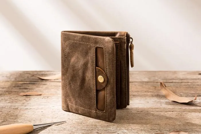 Cool Canvas Mens Small Wallet Bifold Vintage billfold Wallets for Men