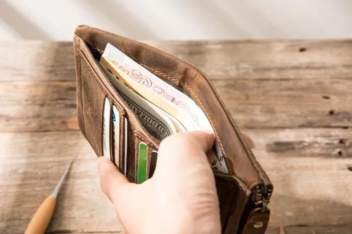Cool Canvas Mens Small Wallet Bifold Vintage billfold Wallets for Men