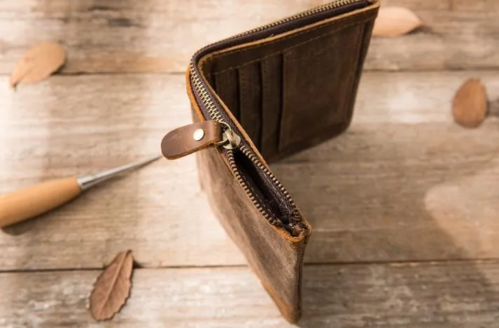 Cool Canvas Mens Small Wallets Bifold Vintage billfold Wallet for Men
